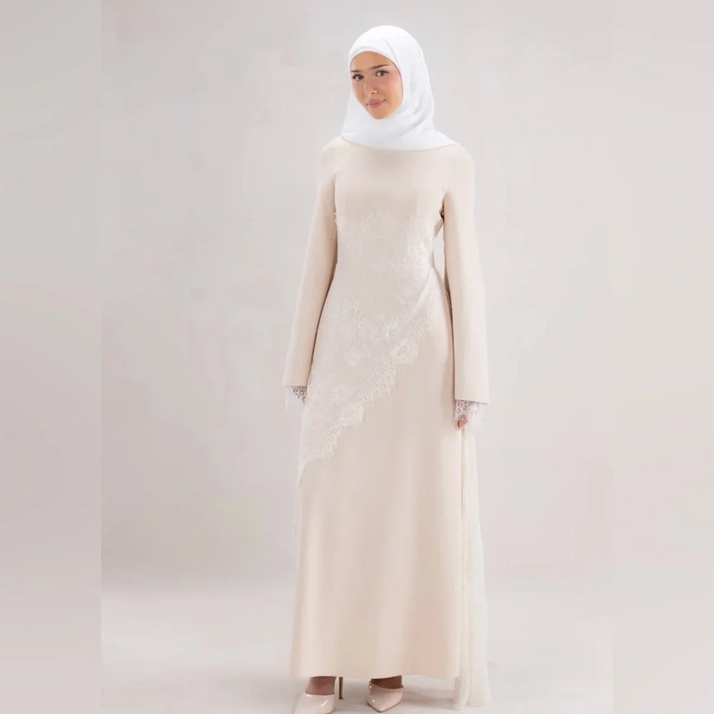 Elegant Cream Lace Women Dress - Picture 1 of 1